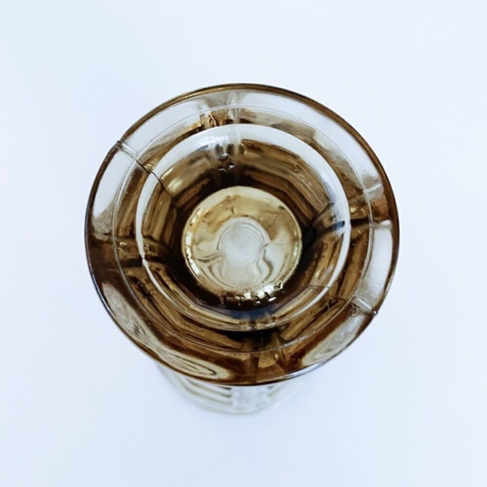 Vintage Fidenza Smokey Gray Glass Vase​ - Picture 9 of 10